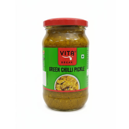 Vita Break Green Chilli Pickle 400g