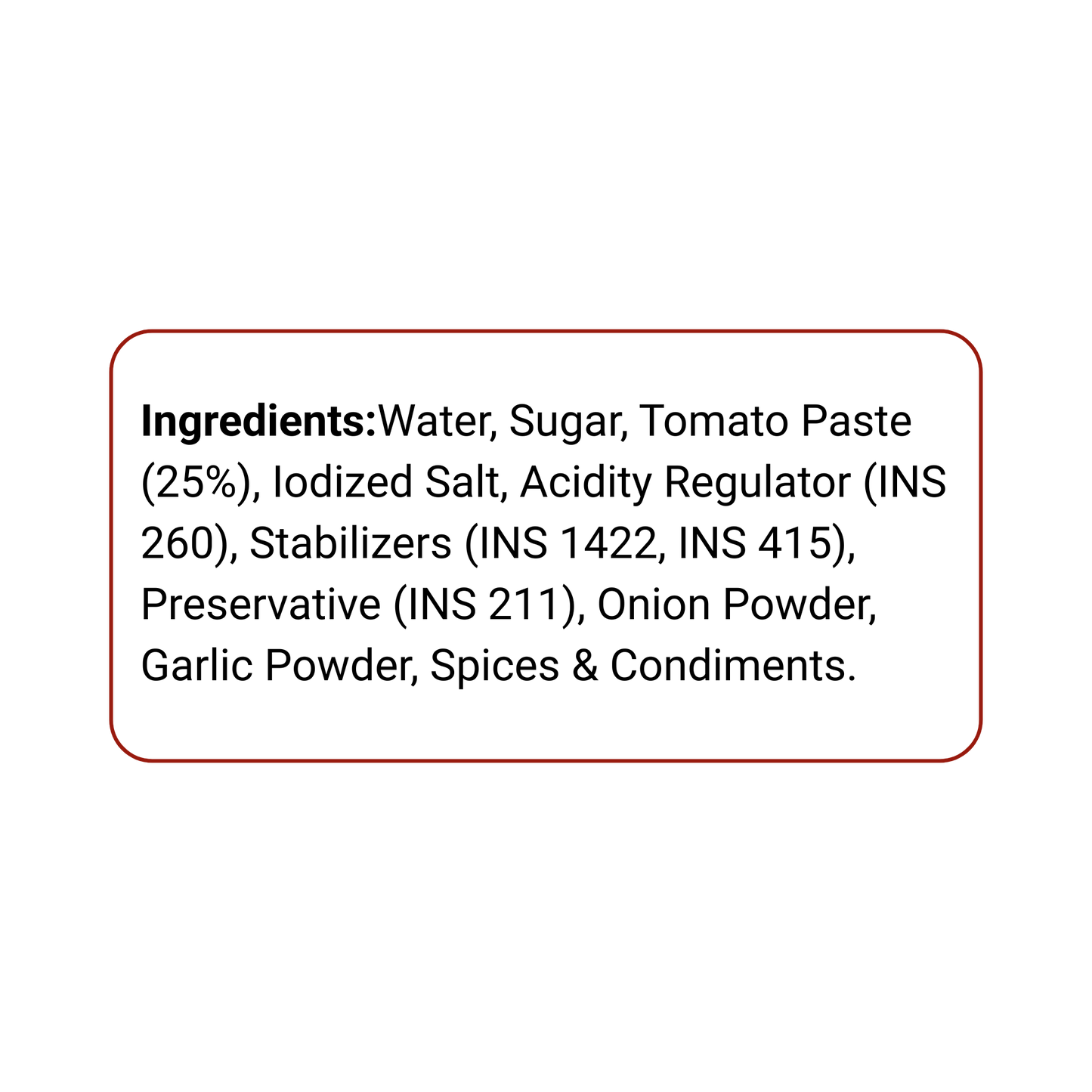 Vita Break Tomato Ketchup 8g - Pack of 72