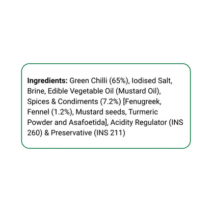 Vita Break Green Chilli Pickle 900g