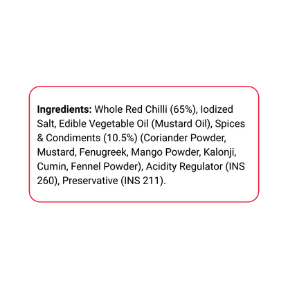 Vita Break Red Chilli Pickle 1kg