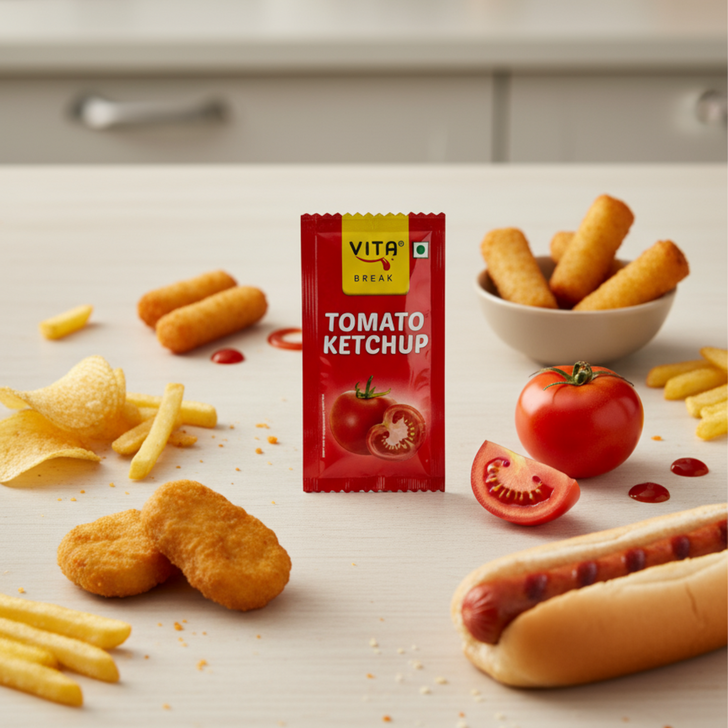 Vita Break Tomato Ketchup 8g - Pack of 72