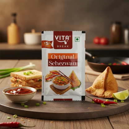 Vita Break Original Schezwan Sauce 18g - Pack of 40