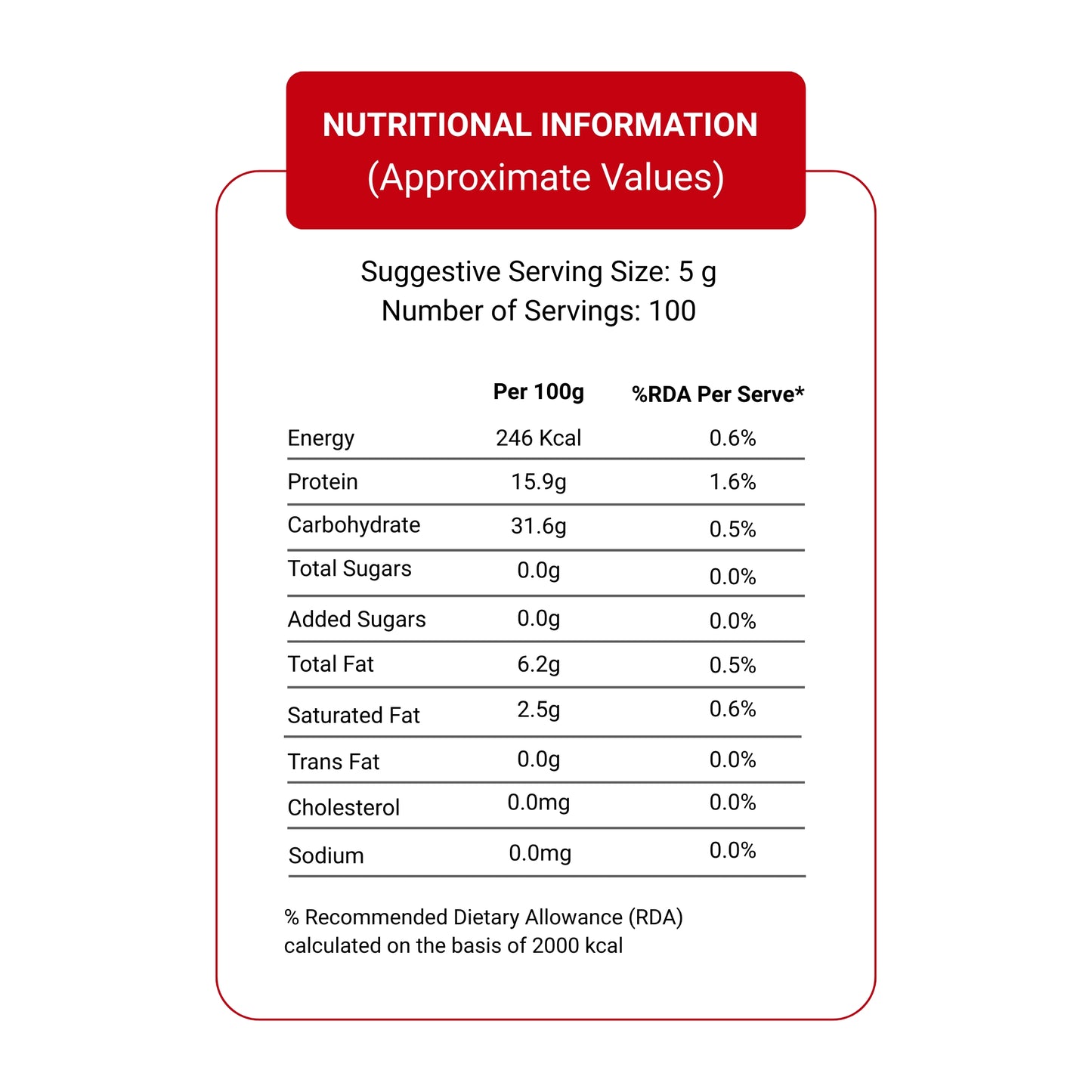 Vita Break Red Chilli Powder 500g