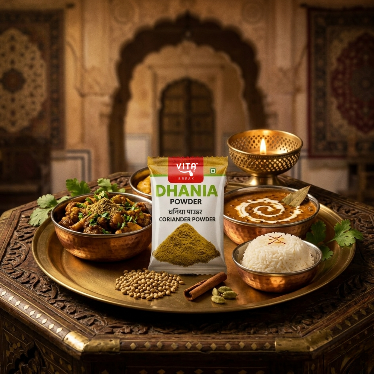 Vita Break Coriander Powder 8g - Pack of 20 (Dhania Powder)
