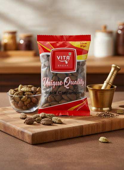 Vita Break Black Cardamom (Badi Black Elachi)