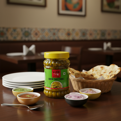 Vita Break Green Chilli Pickle 500g