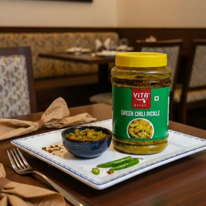 Vita Break Green Chilli Pickle 900g